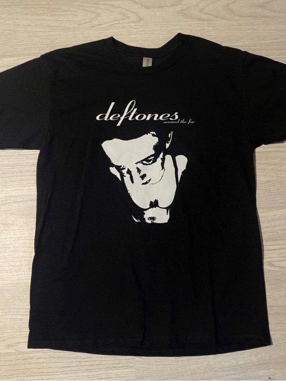 Gildan Black Deftones Graphic Tee with White Print